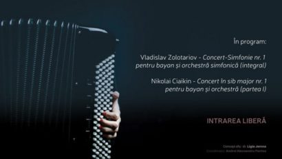 IAȘI: Recital de acordeon susținut de Emanuel Arsînte, la Palatul Culturii