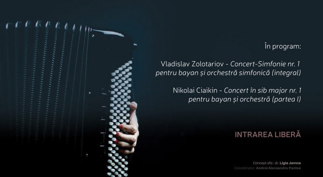 IAȘI: Recital de acordeon susținut de Emanuel Arsînte, la Palatul Culturii
