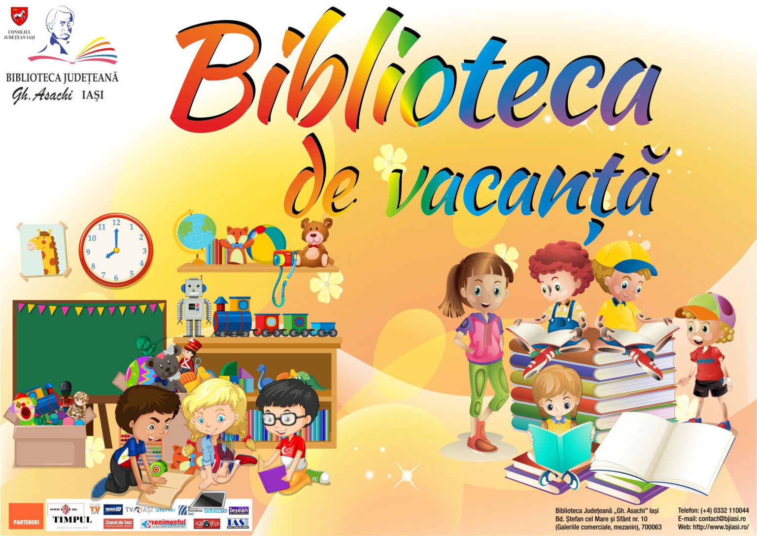 IAȘI: „Biblioteca de vacanță”, deschisă toată vara