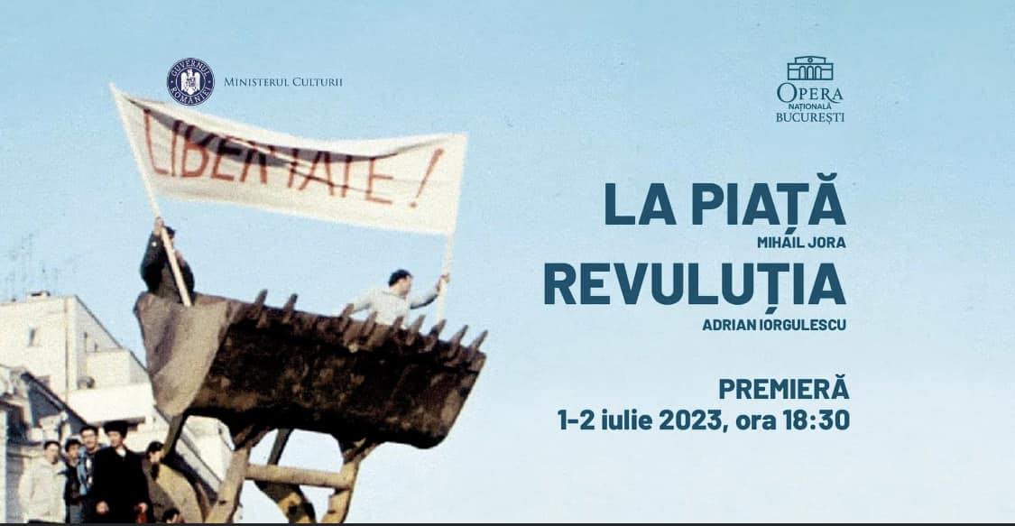 „La Piaţă & Revuluţia”: Primul spectacol de operă şi balet realizat de materiale reciclate, la ONB