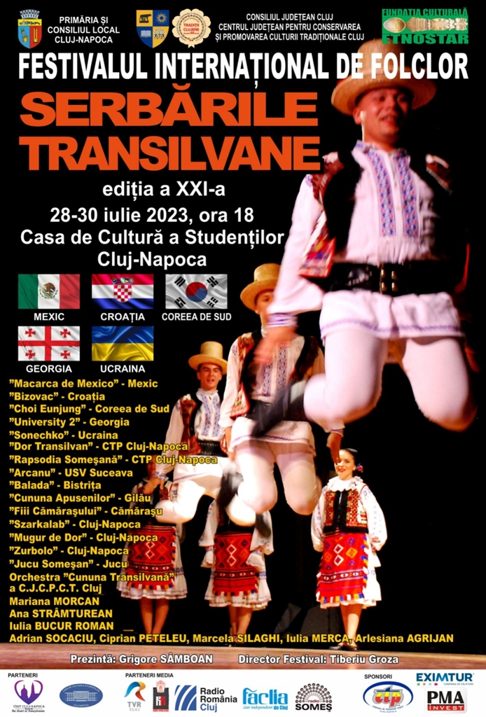 Festival de folclor internațional, în weekend, la Cluj-Napoca