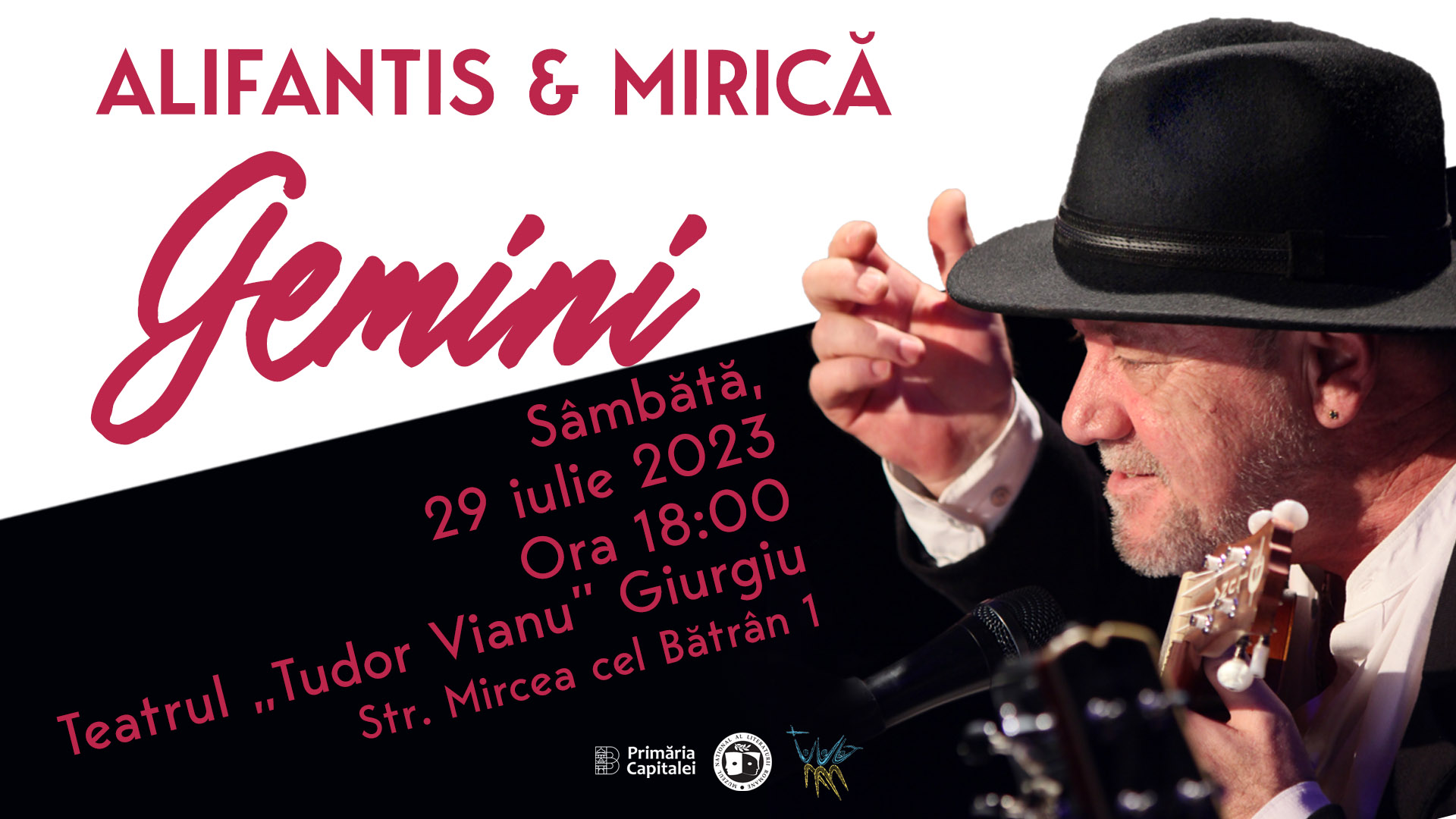 GIURGIU: Alifantis & Mirică, în concertul Gemini