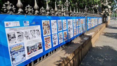 BUCUREȘTI: Expoziţie outdoor cu lucrări premiate la Olimpiada de Benzi Desenate | FOTO