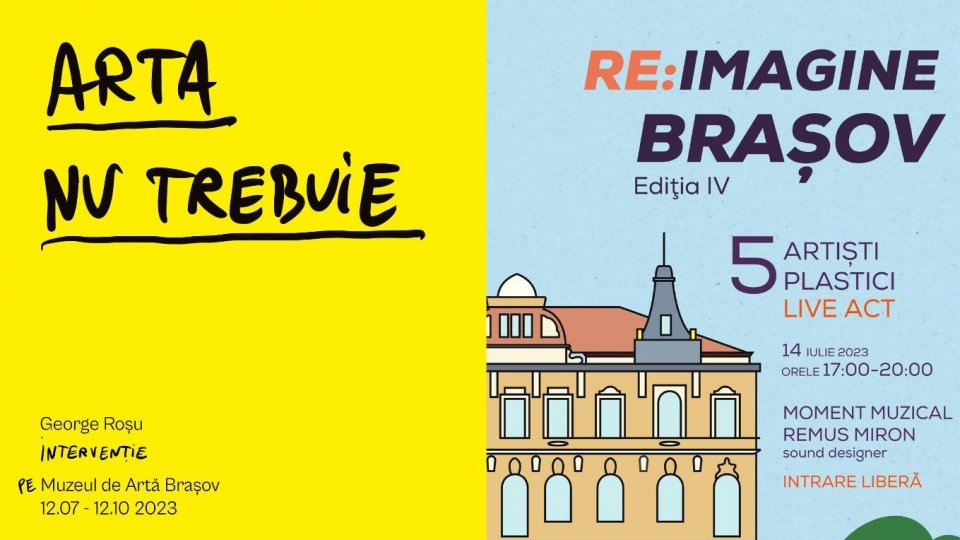 Dezvelirea noii fațade a Muzeului de Artă Brașov, prilej de evenimente culturale