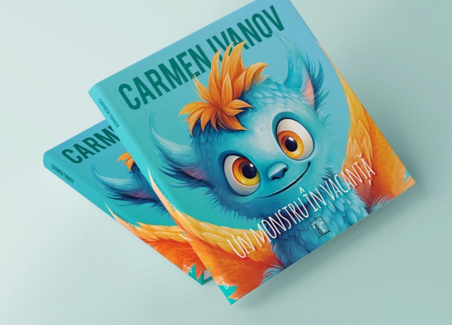 „Un monstru în vacanţă”: Prima carte românească pentru copii, ilustrată integral cu AI