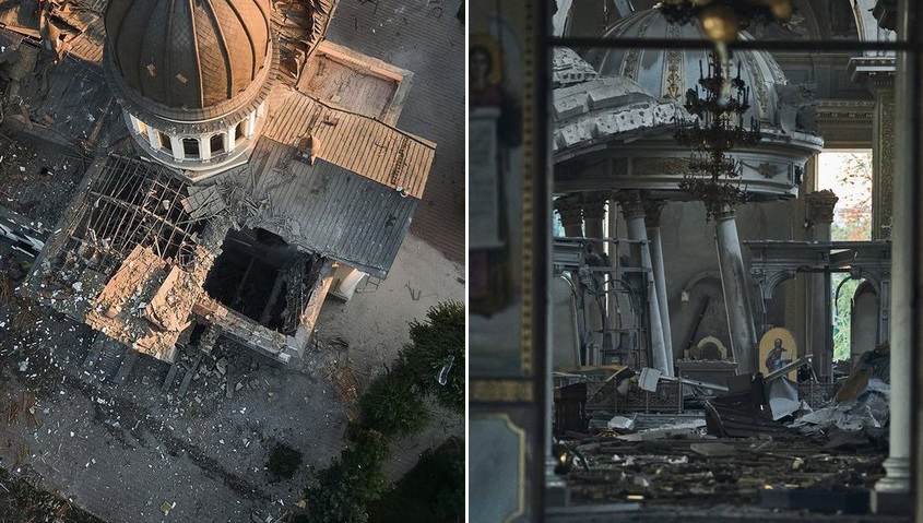 Catedrala din Odesa, victimă a războiului: UNESCO condamnă „bombardamentele brutale” ale rușilor asupra patrimoniului Ucrainei