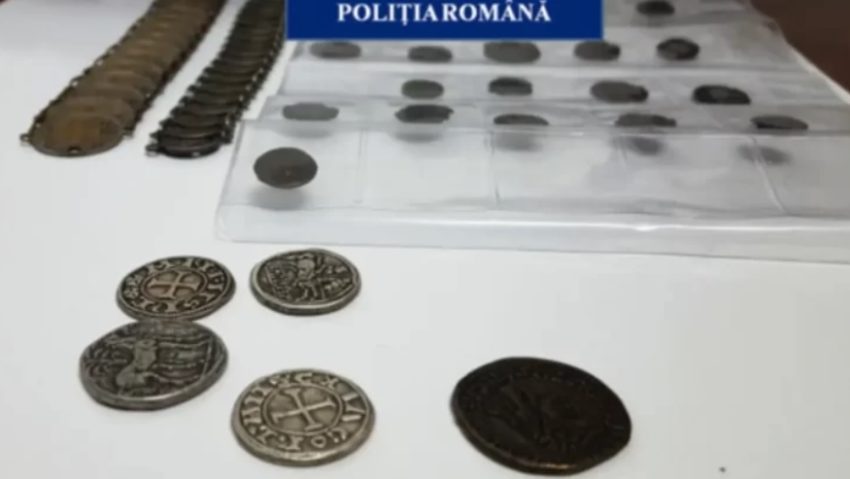 CONSTANȚA: Monede romane şi medievale, descoperite în timpul unei percheziţii domiciliare