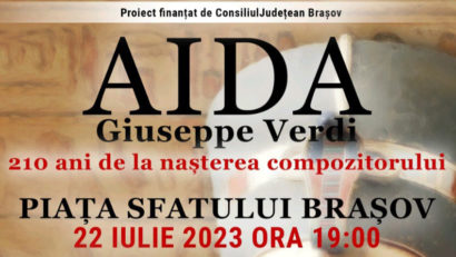 120 de artiști din toată țara pun în scenă Aida, în weekend, în Piața Sfatului din Brașov