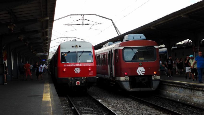 Tren de călători, blocat după o furtună în județul Hunedoara