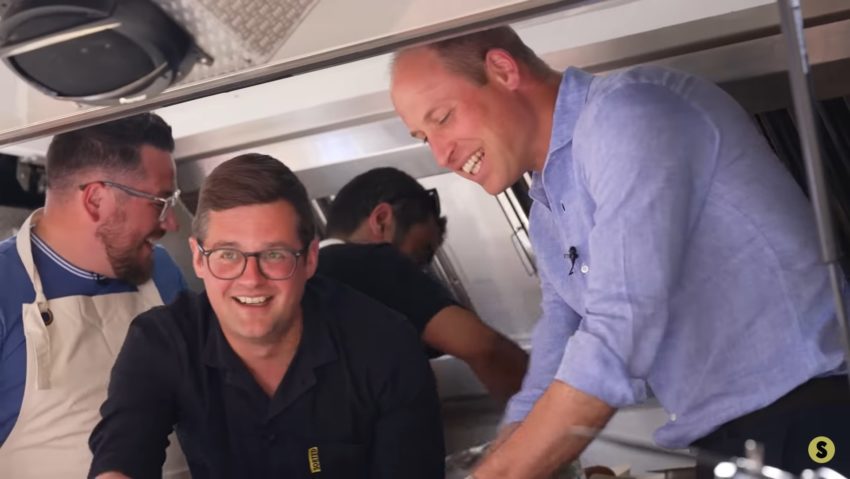 LONDRA: Prințul William, gazdă la un food track cu burgeri prietenoși cu mediul | VIDEO