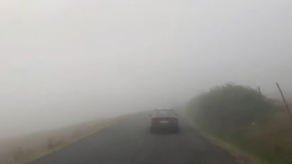 Ceață pe mai multe drumuri din județele Brașov, Covasna, Harghita, Maramureș și Vaslui