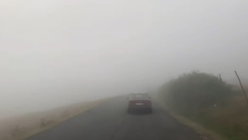 Ceață densă pe mai multe drumuri din țară