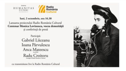 Proiectul “Centenar Monica Lovinescu, vocea demnității”, din 2 octombrie la Radio România Cultural