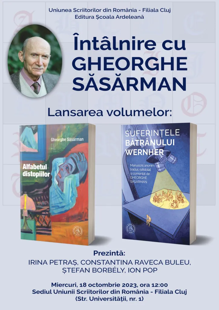 Întâlnire cu Gheorghe Săsărman, la Editura Școala Ardeleană