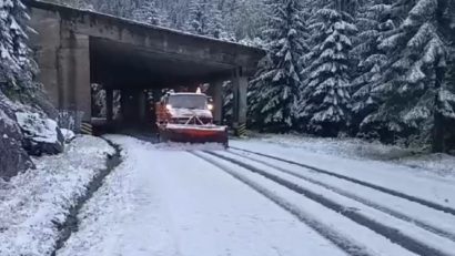 A nins pe Transfăgărășan | VIDEO