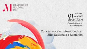 IAȘI: Concert vocal-simfonic dedicat Zilei Naționale, susținut de Orchestra simfonică și Corul academic