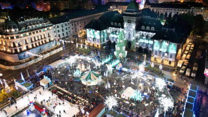 Craiova a fost desemnată, anul acesta, gazda celui mai frumos brad de Crăciun din Europa
