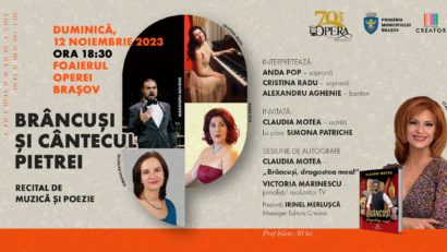 Eveniment dedicat memoriei lui Constantin Brâncuși, la Opera Brașov