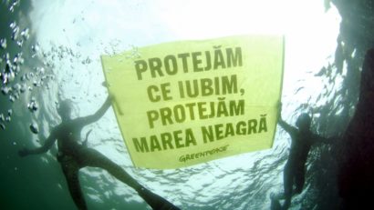 Protest al Greenpeace, de Ziua Internațională a Mării Negre