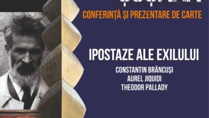 Cartea „Ipostaze ale exilului: Constantin Brâncuși, Aurel Jiquidi, Theodor Pallady“, prezentată la Craiova