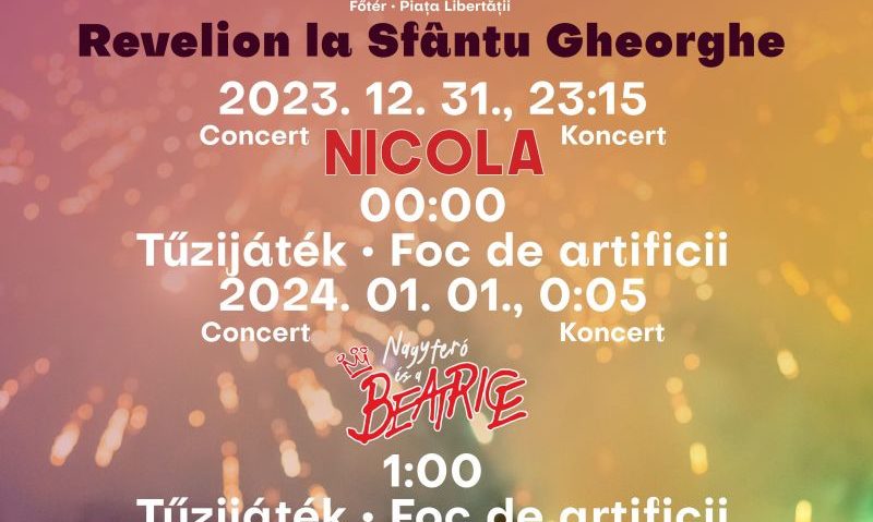 Nicola va cânta, în noaptea de Revelion, în municipiul Sfântu Gheorghe