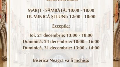 BRAȘOV: Biserica Neagră a anunțat programul de sărbători