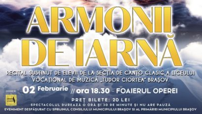 „Armonii de iarnă”, la Opera Brașov