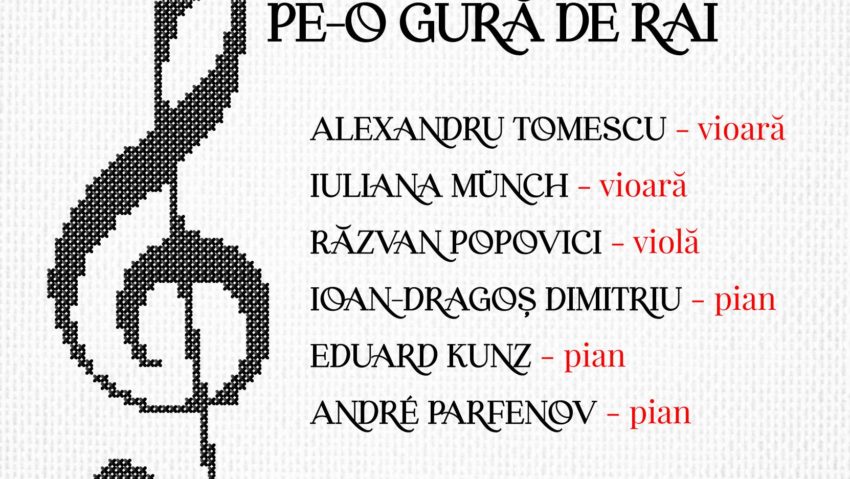 Concert de gală cu Alexandru Tomescu, Ioan-Dragoș Dimitriu și Răzvan Popovici, la Filarmonica Brașov