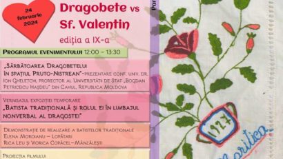 BUZĂU: Expoziţie eveniment „Batista tradiţională şi rolul ei în limbajul nonverbal al dragostei”, de Dragobete