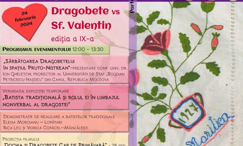 BUZĂU: Expoziţie eveniment „Batista tradiţională şi rolul ei în limbajul nonverbal al dragostei”, de Dragobete