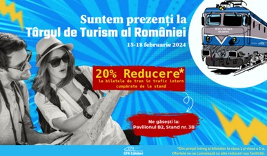 Bilete CFR mai ieftine, la Târgul de Turism