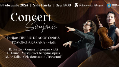 Concert excepțional, joi seară, la Sala Patria din Brașov
