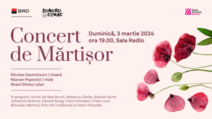 Concert de Mărțișor, la Sala Radio