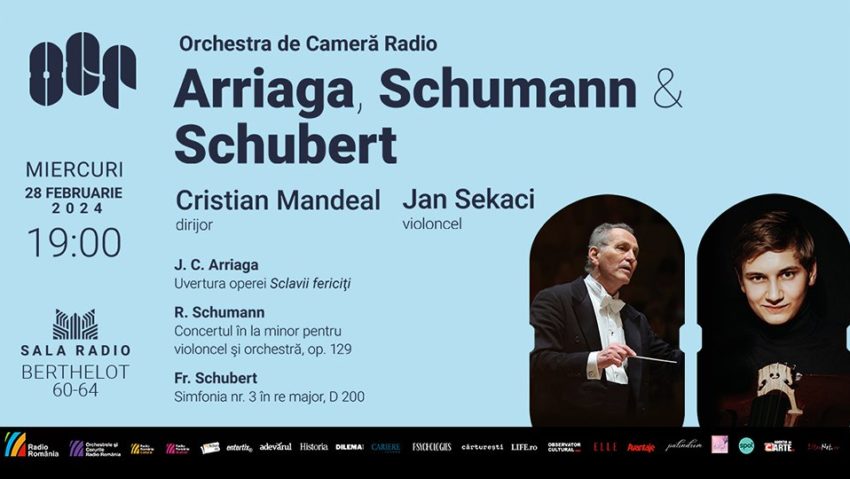 Violoncelistul Jan Sekaci, laureat al Concursului Johannes Brahms, invitat la Sala Radio