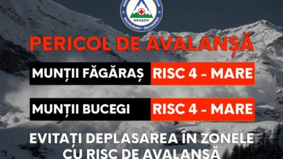 Evitați drumețiile în masivele Făgăraș și Bucegi. Risc de avalanșă