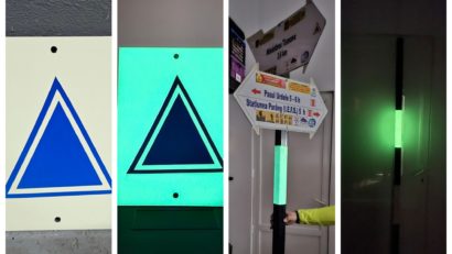 Premieră în România: Salvamont montează marcaje cu vopsea fotoluminescentă