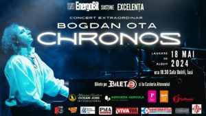 Iași: Lansare de album – Concert extraordinar Bogdan Ota, 18 mai