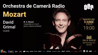 Concert dedicat marelui Mozart, cu violonistul David Grimal pe scena Sălii Radio