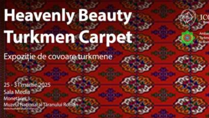 Expoziție dedicată covoarelor turkmene – până pe 31 martie, la Muzeul Țăranului Român