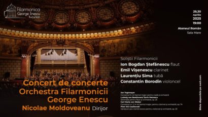 Nicolae Moldoveanu, la pupitrul Filarmonicii George Enescu într-un concert dedicat soliştilor acesteia