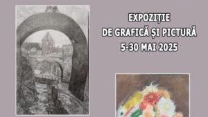 Expoziție de grafică și pictură la Biblioteca engleză din Brașov
