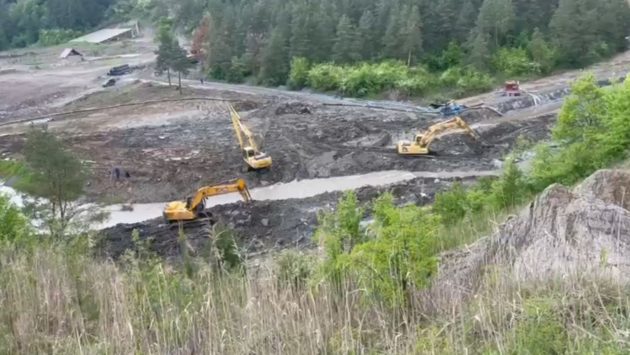 Stare de alertă la Praid, în urma inundării salinei