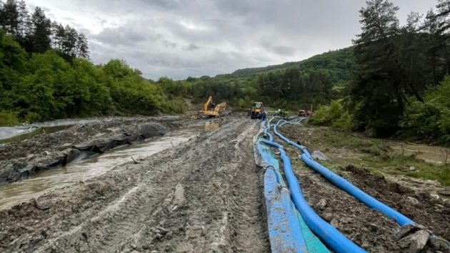 Stare de alertă la Praid, în urma inundării salinei