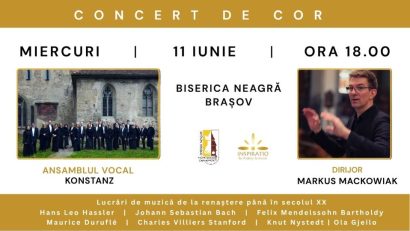 Ansamblul Vocal Konstanz, la Biserica Neagră din Brașov