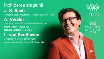 Doi invitați britanici la închiderea stagiunii Orchestrei de Cameră Radio