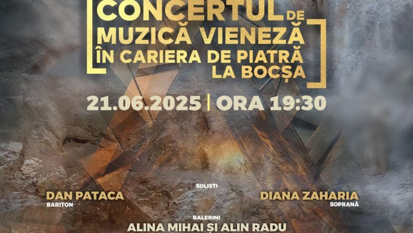 Concert vienez sub cerul liber, în cariera de piatră de la Bocșa Concert vienez sub cerul liber, în cariera de piatră de la Bocșa