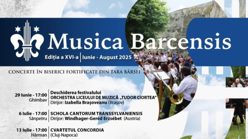 BRAȘOV: Festivalul Musica Barcensis revine la finalul lunii iunie BRAȘOV: Festivalul Musica Barcensis revine la finalul lunii iunie
