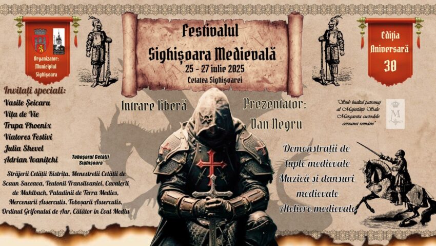 Festivalul Sighişoara Medievală, între 25 şi 27 iulie Festivalul Sighişoara Medievală, între 25 şi 27 iulie