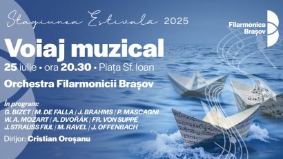 Filarmonica Brașov, două concerte în aer liber la finalul săptămânii