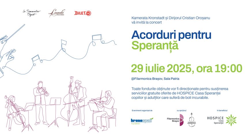 Concert caritabil la Filarmonica Brașov Concert caritabil la Filarmonica Brașov